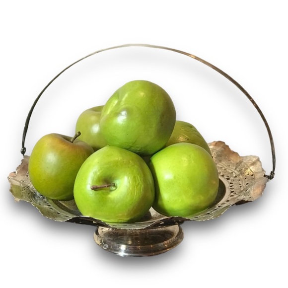 VINTAGE Silver Plated Round Bowl with fold down handle - Picture 1 of 12